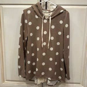 Polka dot hoodie